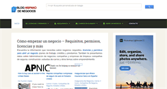 Desktop Screenshot of bloghispanodenegocios.com