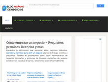 Tablet Screenshot of bloghispanodenegocios.com